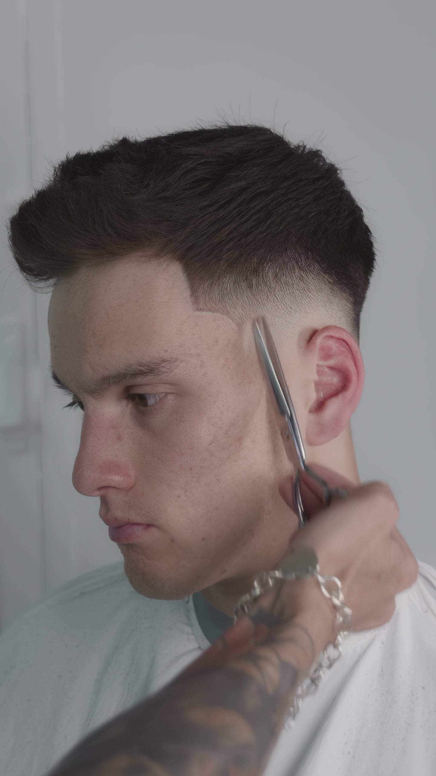 VG10 professional barber scissors for precision cutting